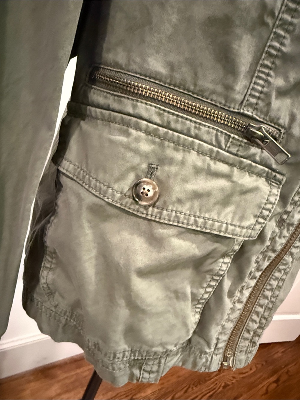 Casion Olive Utility Jacket - Lightweight Field Style Size XL - Picture 7 of 9